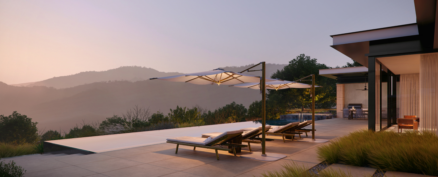 무와 제이드(MUWA JADE) THE CLIFF 야외 테라스, 일몰과 함께하는 인피니티 풀에서 고급 별장 세컨홈의 프라이빗 휴식을 즐길 수 있는 공간